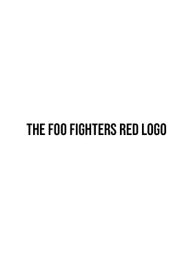 The Foo Fighters Red Logo