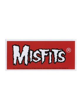 The Misfits Logo on Red