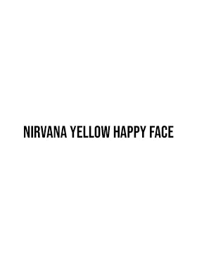 Nirvana Yellow Happy Face