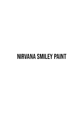 Nirvana Smiley Paint